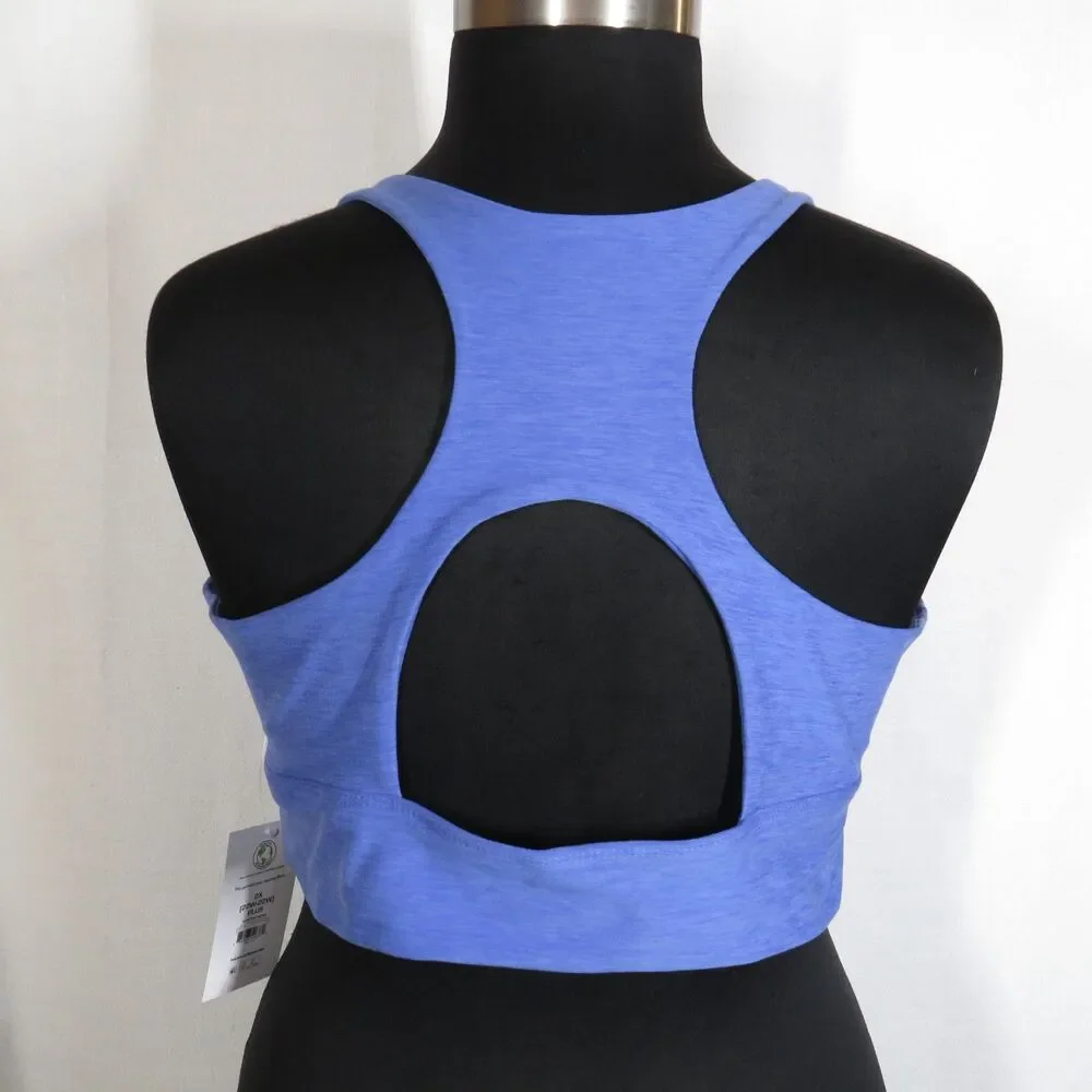 Athletic Works Blue Ruched Front Sports Bra